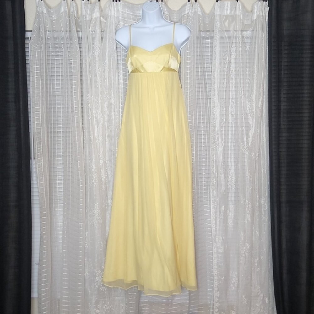 BCBGMaxAzria 100% Silk Evening Dress Formal Gown Bridesmaids Prom Dress Sz2P